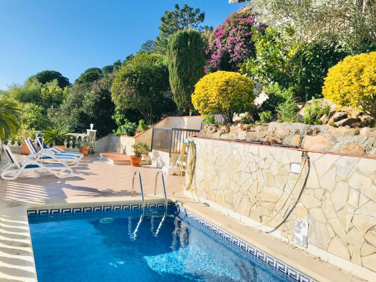 Mediterranean Villa Investingspain Sea View And Pool Lloret de Mar Bagian luar foto