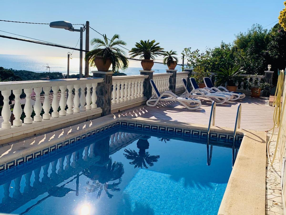 Mediterranean Villa Investingspain Sea View And Pool Lloret de Mar Bagian luar foto
